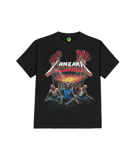 T-SHIRT ZOMBIE NERA LA ZANZARA