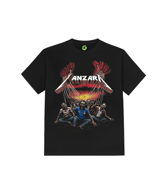 T-SHIRT ZOMBIE NERA LA ZANZARA