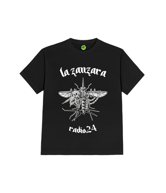 T-SHIRT METAL NERA LA ZANZARA