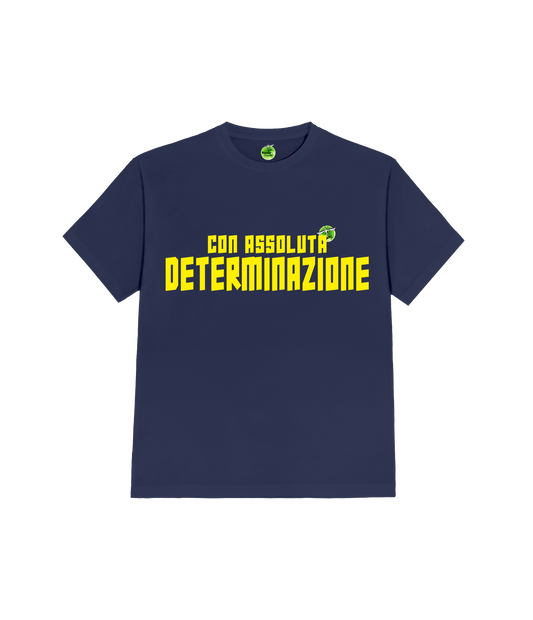 T-SHIRT DETERMINAZIONE BLU LA ZANZARA