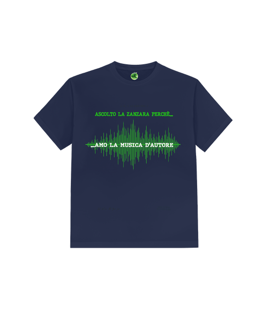 T-SHIRT AUTORE BLU LA ZANZARA