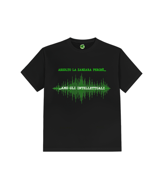 T-SHIRT INTELLETTUALI NERA LA ZANZARA
