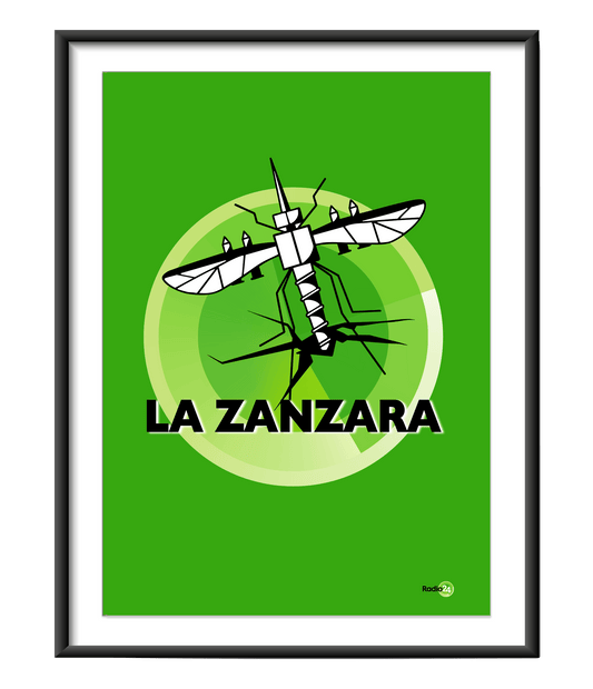 POSTER LOGO VERDE LA ZANZARA
