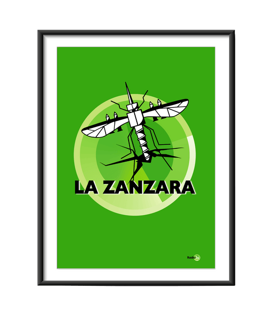 POSTER LOGO VERDE LA ZANZARA