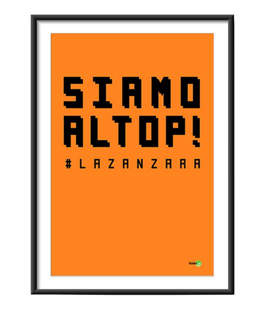 POSTER SIAMO AL TOP ARANCIO LA ZANZARA