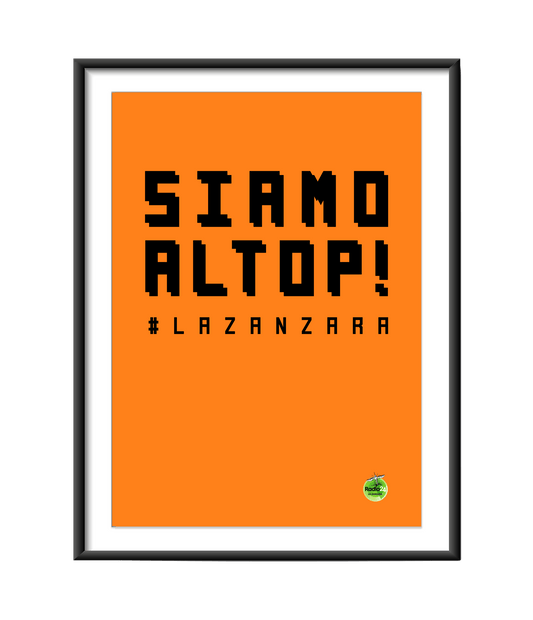 POSTER SIAMO AL TOP ARANCIO LA ZANZARA