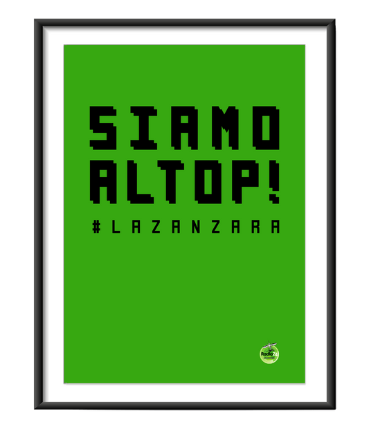 POSTER SIAMO AL TOP VERDE LA ZANZARA