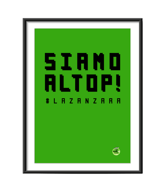 POSTER SIAMO AL TOP VERDE LA ZANZARA