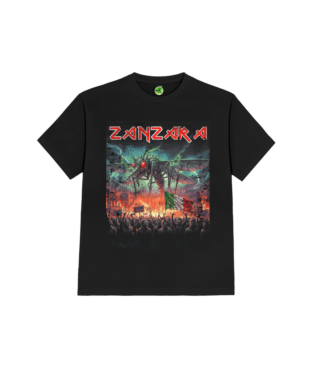T-SHIRT IRON NERA LA ZANZARA