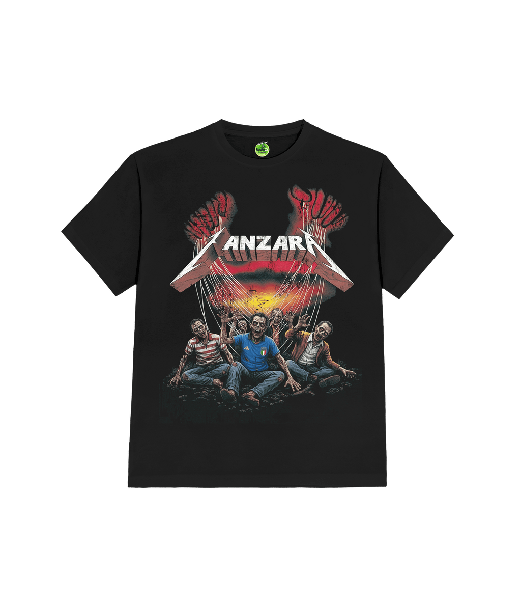 T-SHIRT ZOMBIE NERA LA ZANZARA