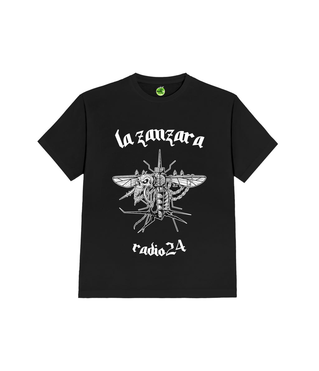 T-SHIRT METAL NERA LA ZANZARA