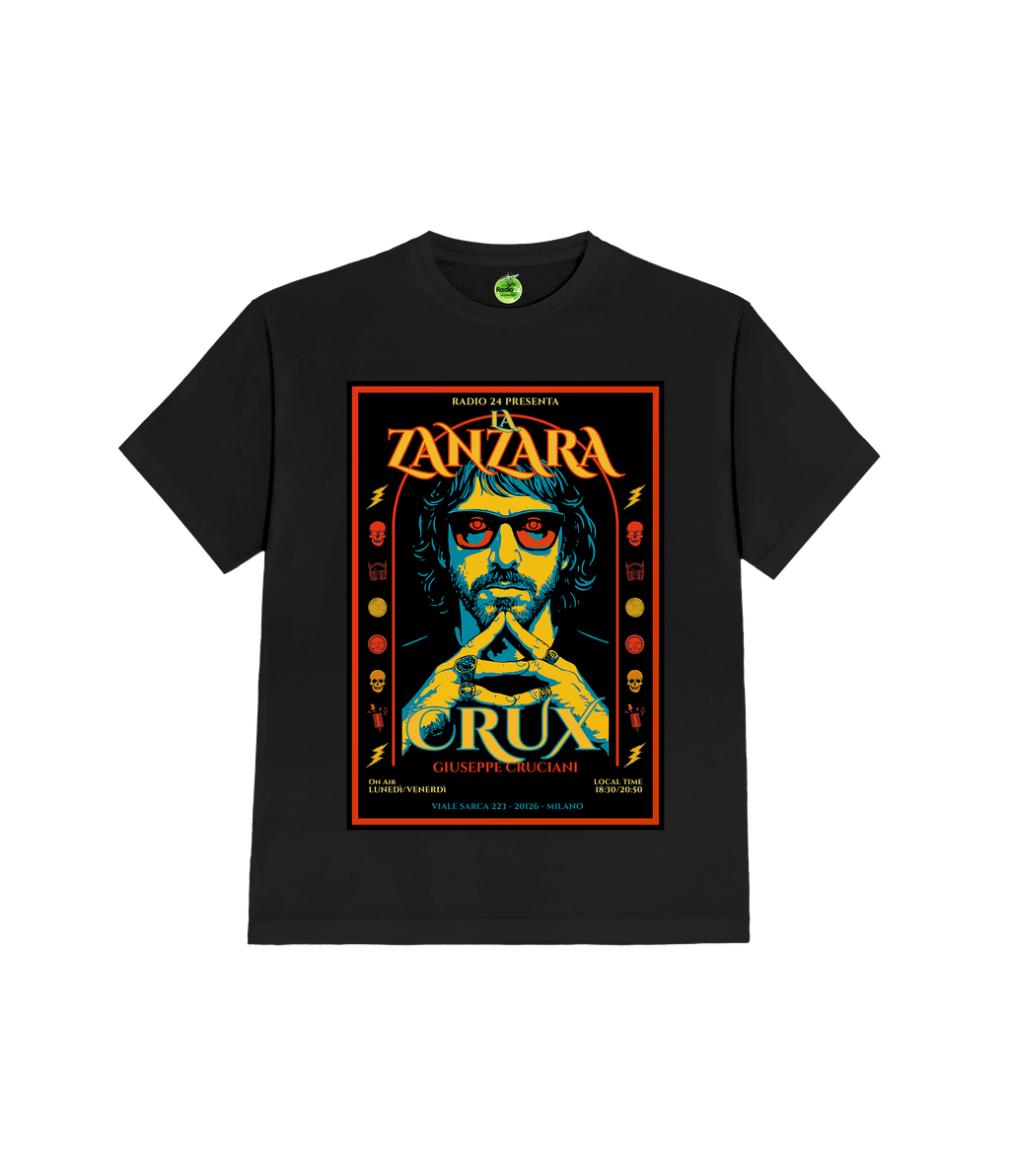 T-SHIRT LACRUX NERA LA ZANZARA