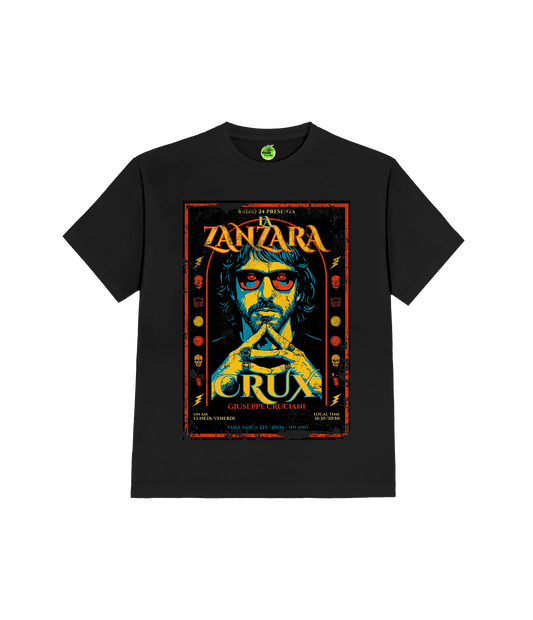 T-SHIRT LACRUX NERA LA ZANZARA