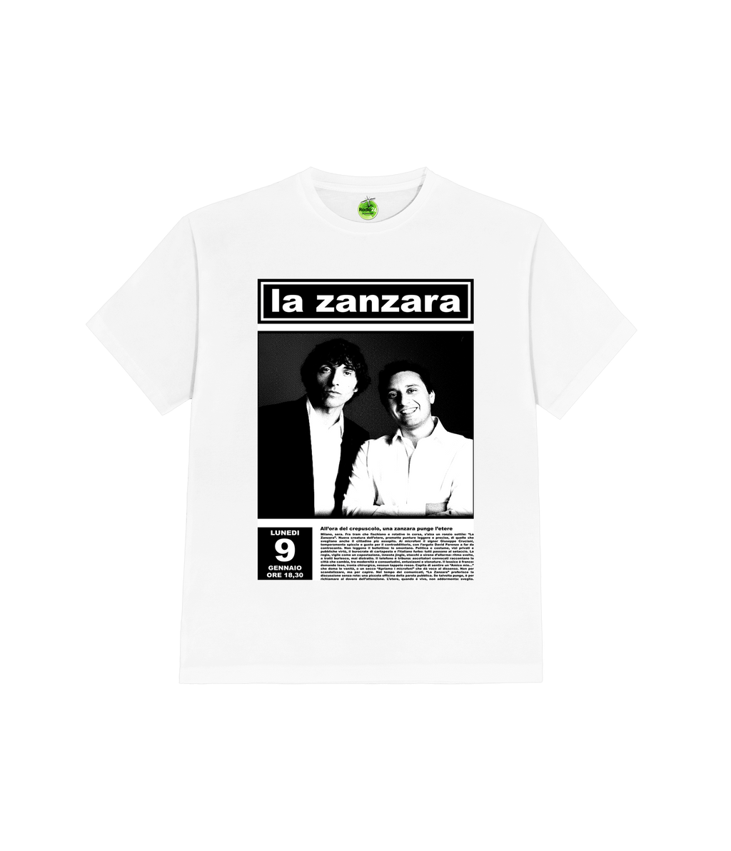 T-SHIRT CREPUSCOLO BIANCA LA ZANZARA