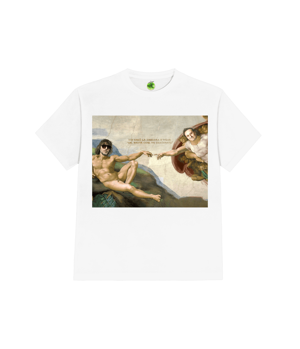 T-SHIRT  AFFRESCO BIANCA LA ZANZARA