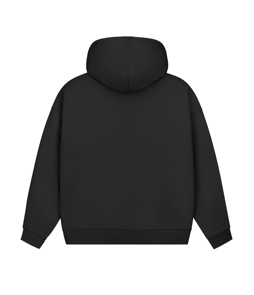 FELPA CAPPUCCIO SILENZIOSA NERA LA ZANZARA