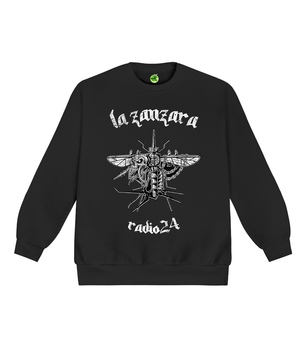 FELPA GIROCOLLO METAL NERA LA ZANZARA