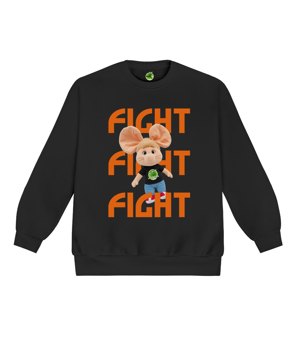 FELPA GIROCOLLO FIGHT NERA LA ZANZARA
