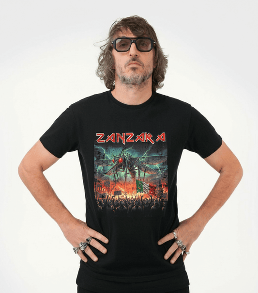 T-SHIRT IRON NERA LA ZANZARA