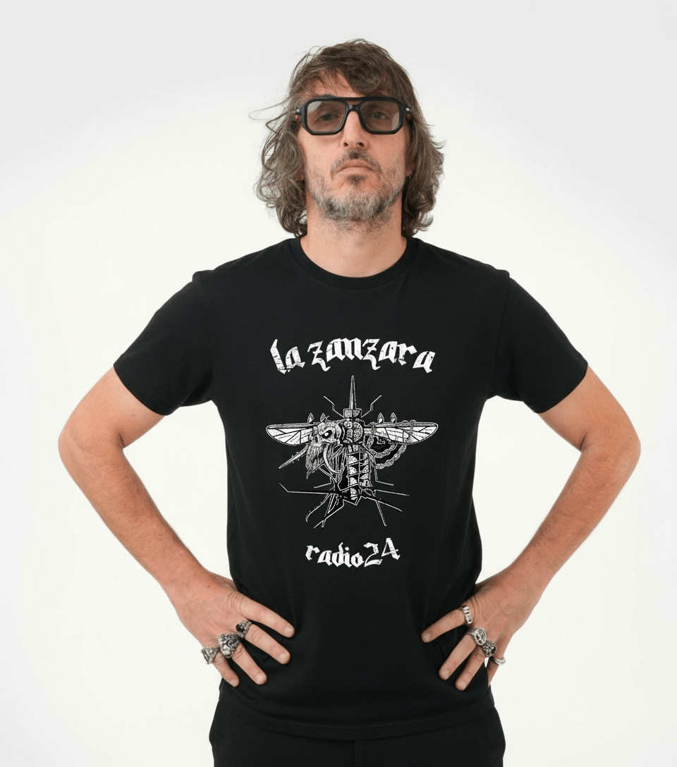 T-SHIRT METAL NERA LA ZANZARA