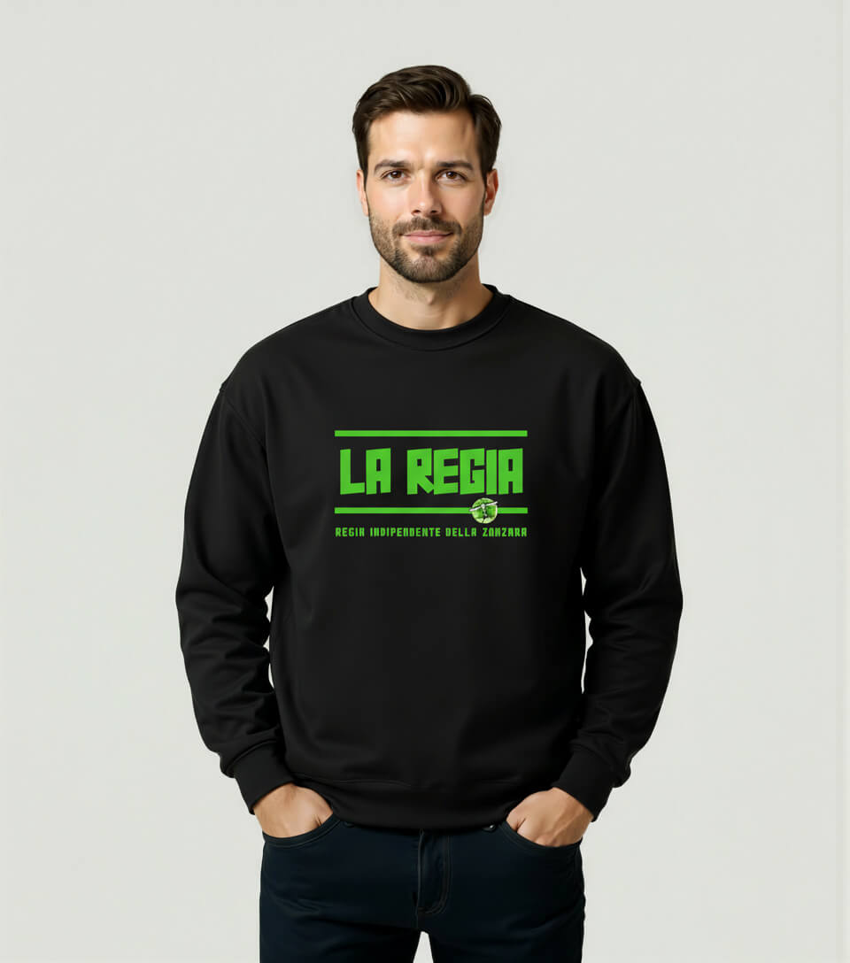 FELPA GIROCOLLO REGIA NERA LA ZANZARA