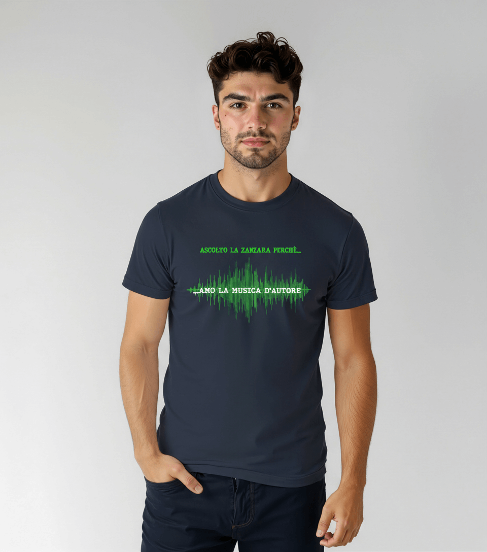 T-SHIRT AUTORE BLU LA ZANZARA