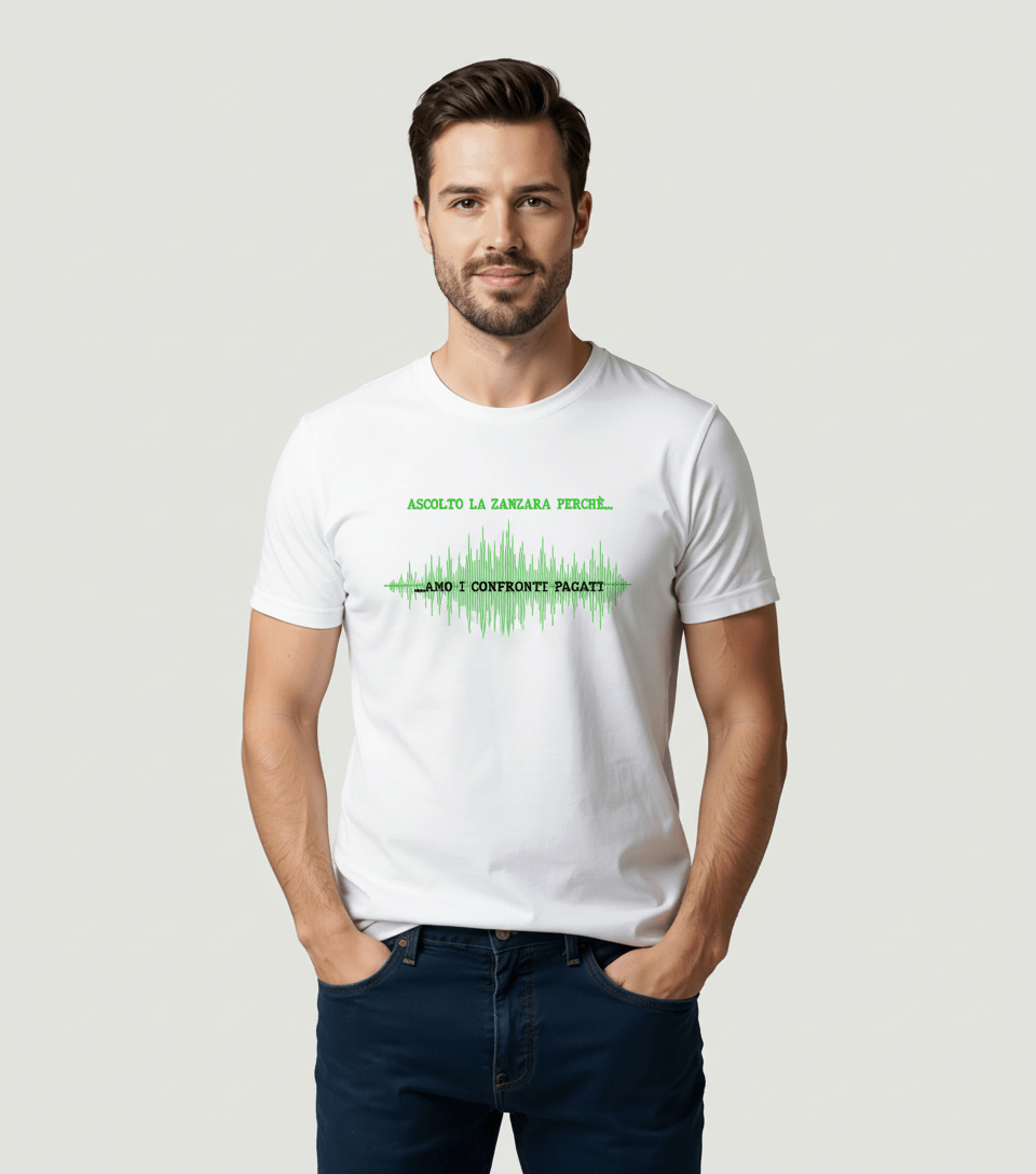 T-SHIRT PACATA BIANCA LA ZANZARA