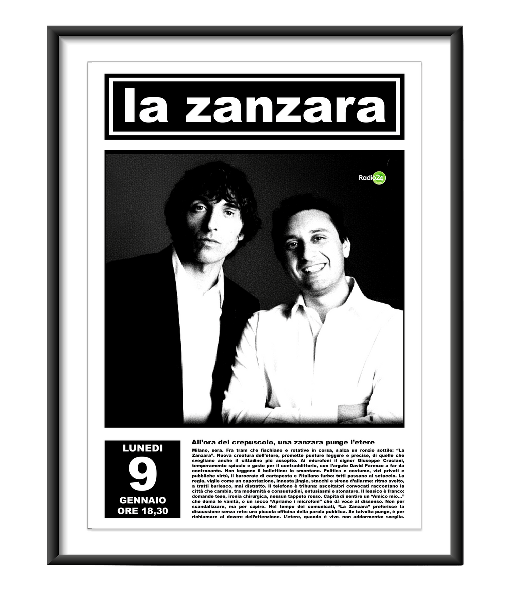POSTER CREPUSCOLO LA ZANZARA