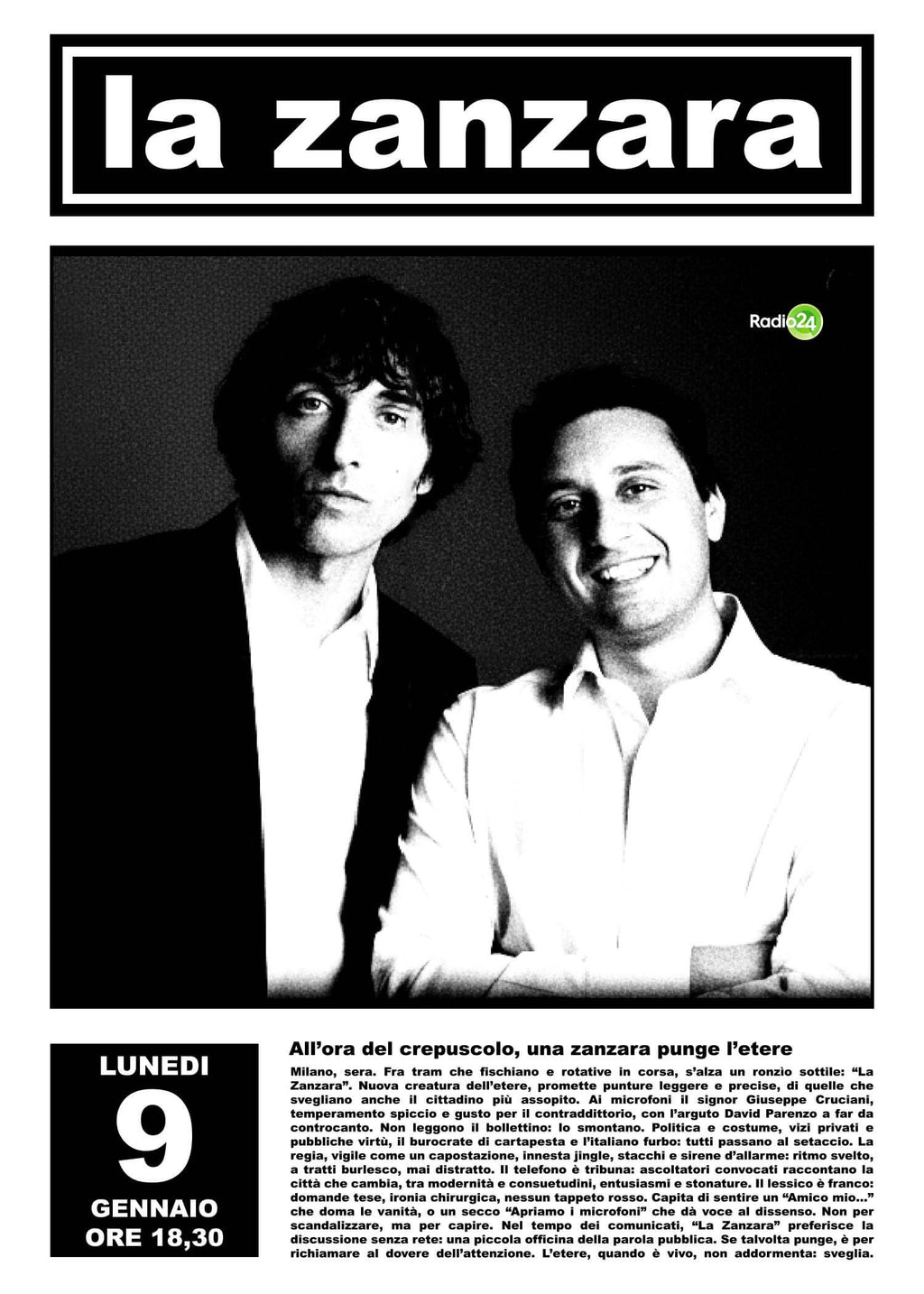 POSTER CREPUSCOLO LA ZANZARA