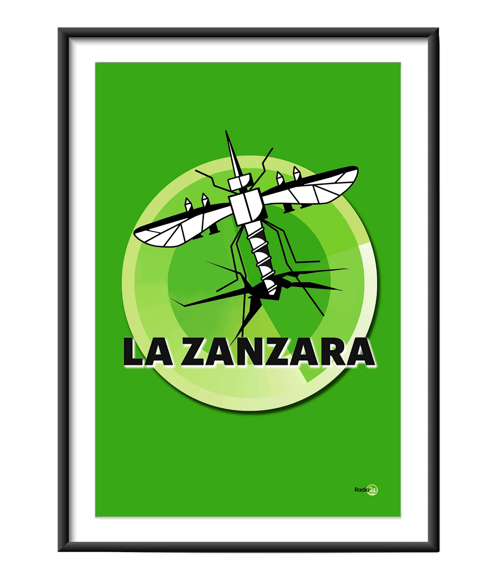 POSTER LOGO VERDE LA ZANZARA