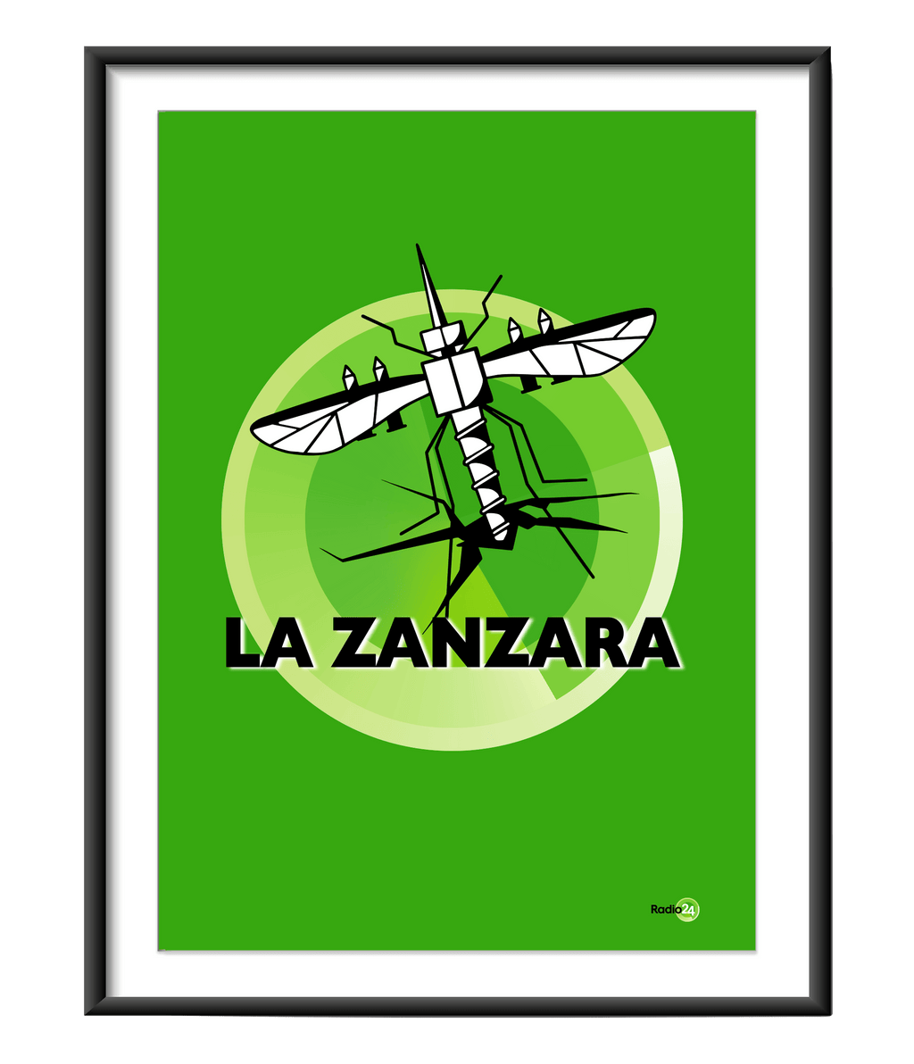 POSTER LOGO VERDE LA ZANZARA