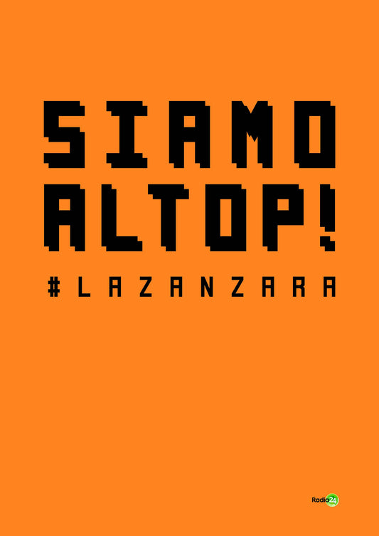 POSTER SIAMO AL TOP ARANCIO LA ZANZARA