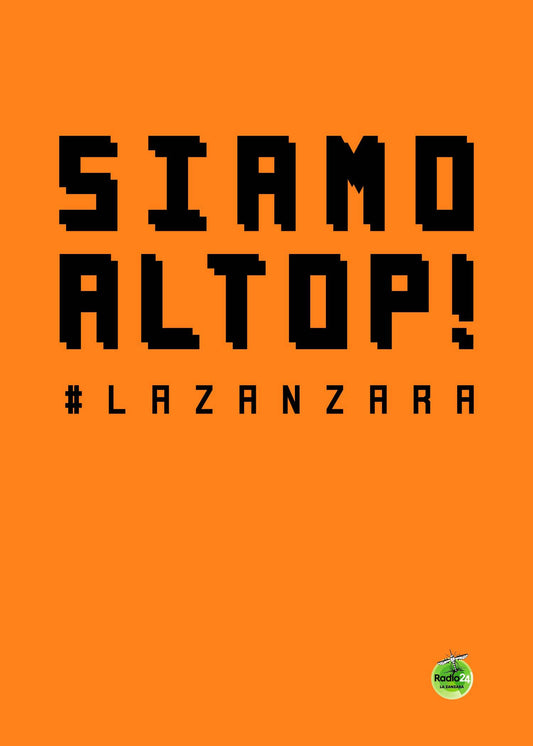 POSTER SIAMO AL TOP ARANCIO LA ZANZARA
