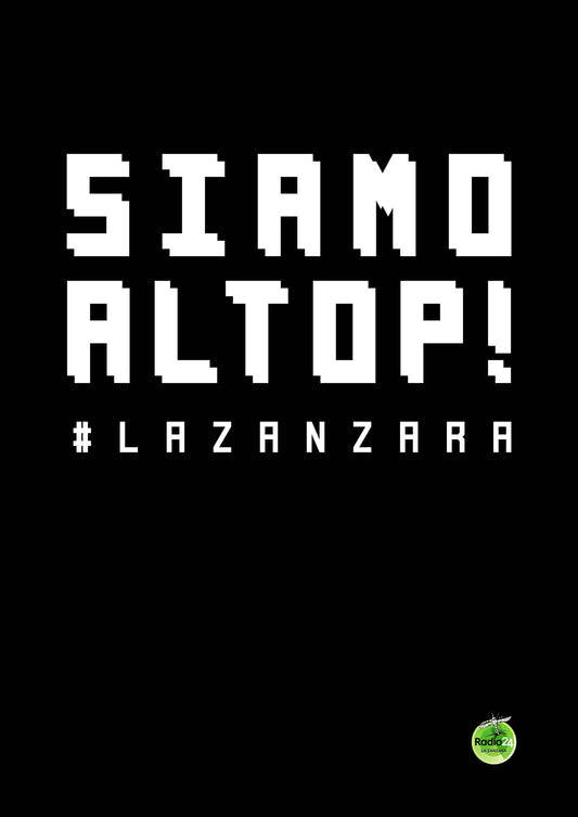 POSTER SIAMO AL TOP NERO LA ZANZARA