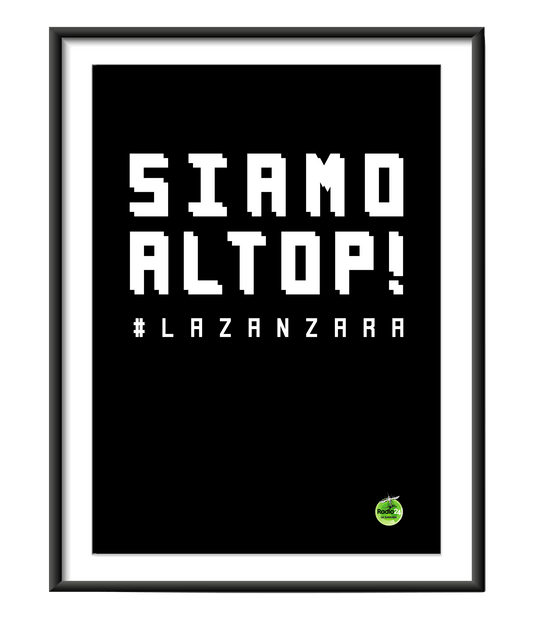 POSTER SIAMO AL TOP NERO LA ZANZARA