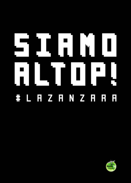 POSTER SIAMO AL TOP NERO LA ZANZARA