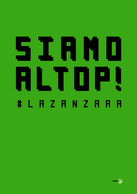 POSTER SIAMO AL TOP VERDE LA ZANZARA