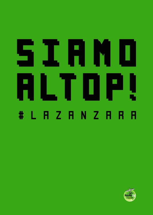 POSTER SIAMO AL TOP VERDE LA ZANZARA