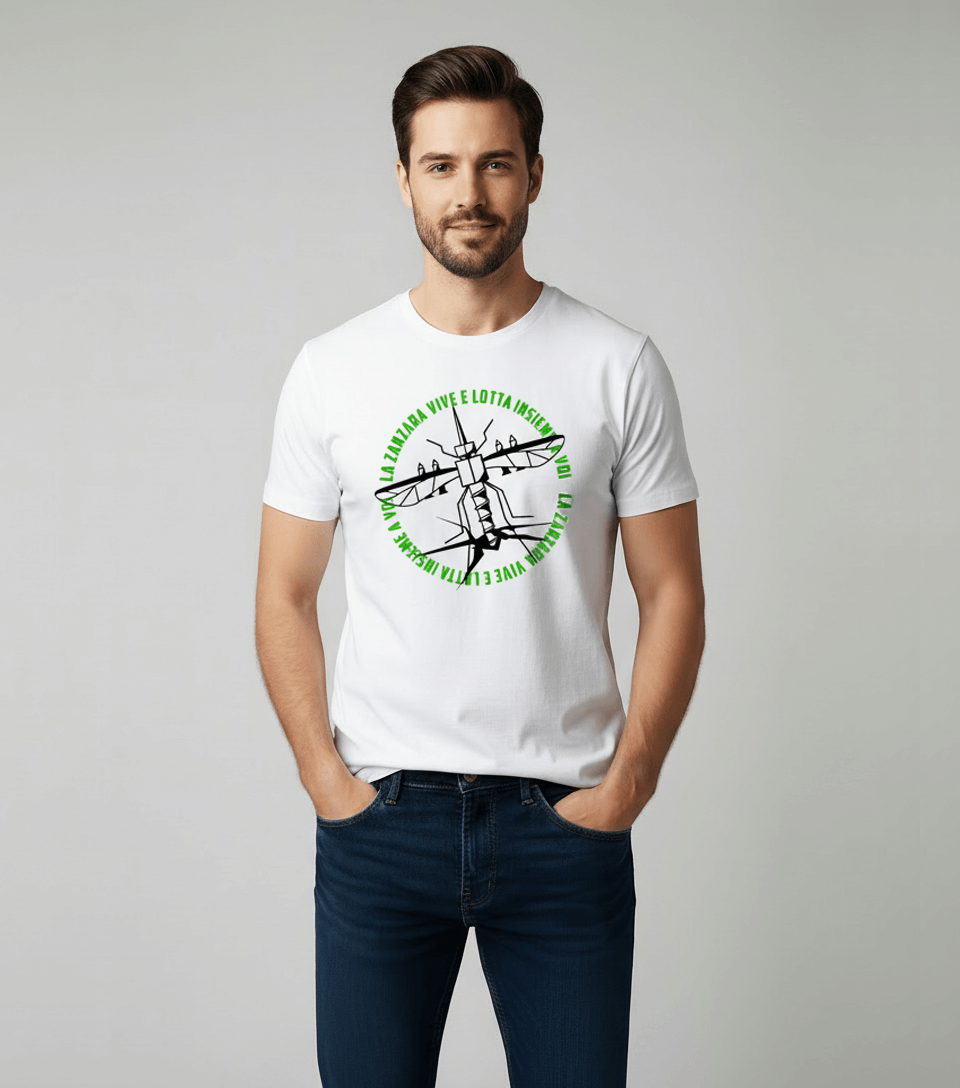 T-SHIRT LOTTA BIANCA LA ZANZARA