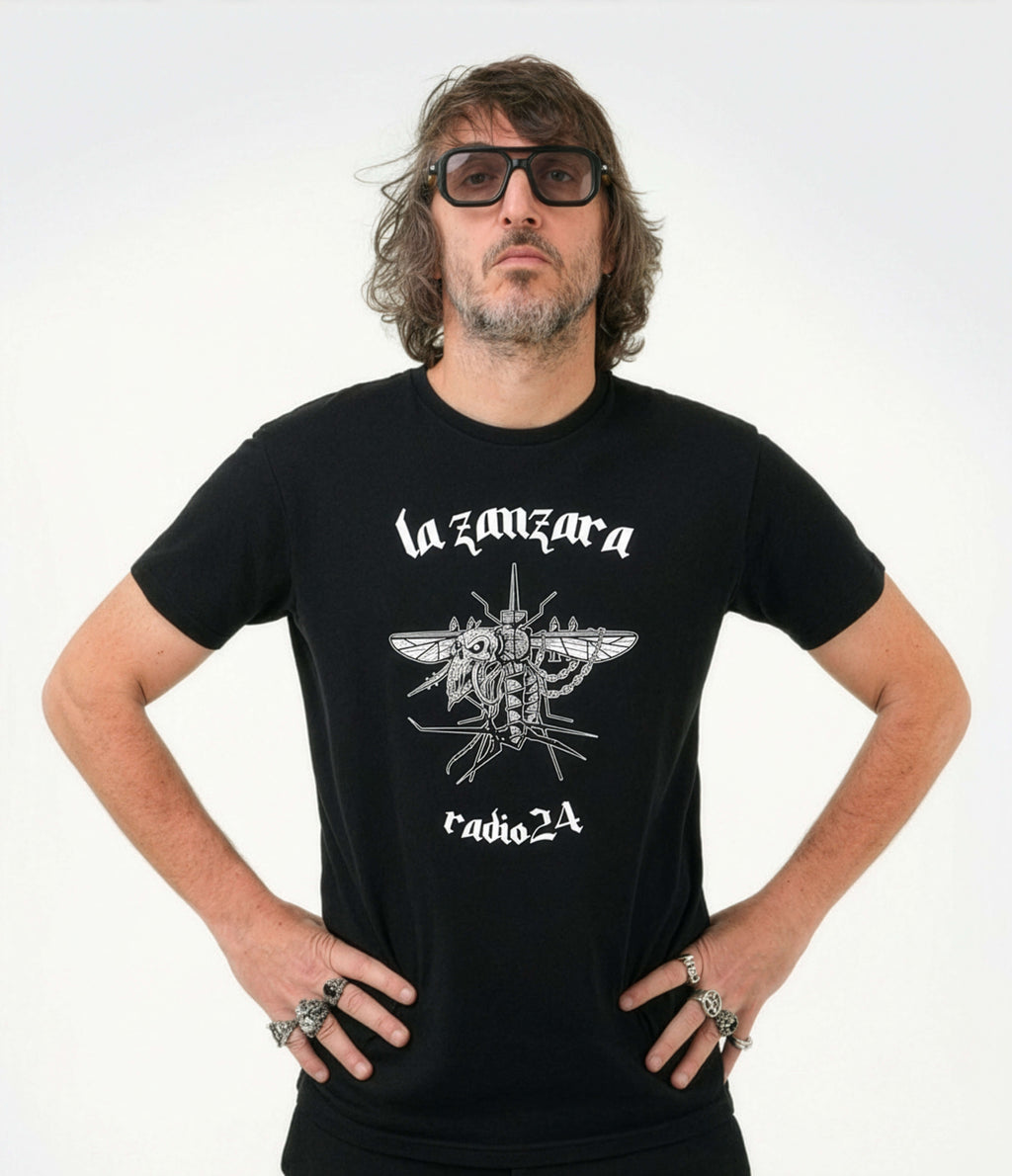 T-SHIRT METAL NERA LA ZANZARA