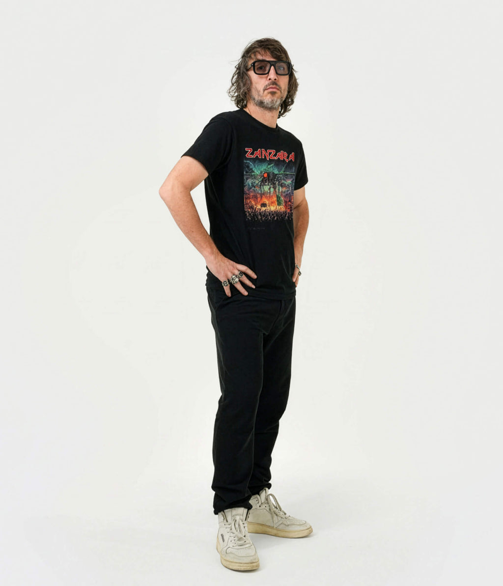 T-SHIRT IRON NERA LA ZANZARA