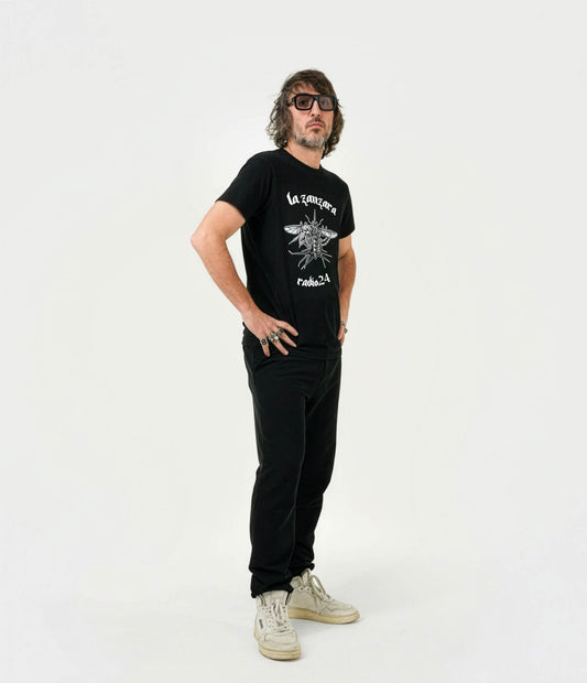 T-SHIRT METAL NERA LA ZANZARA